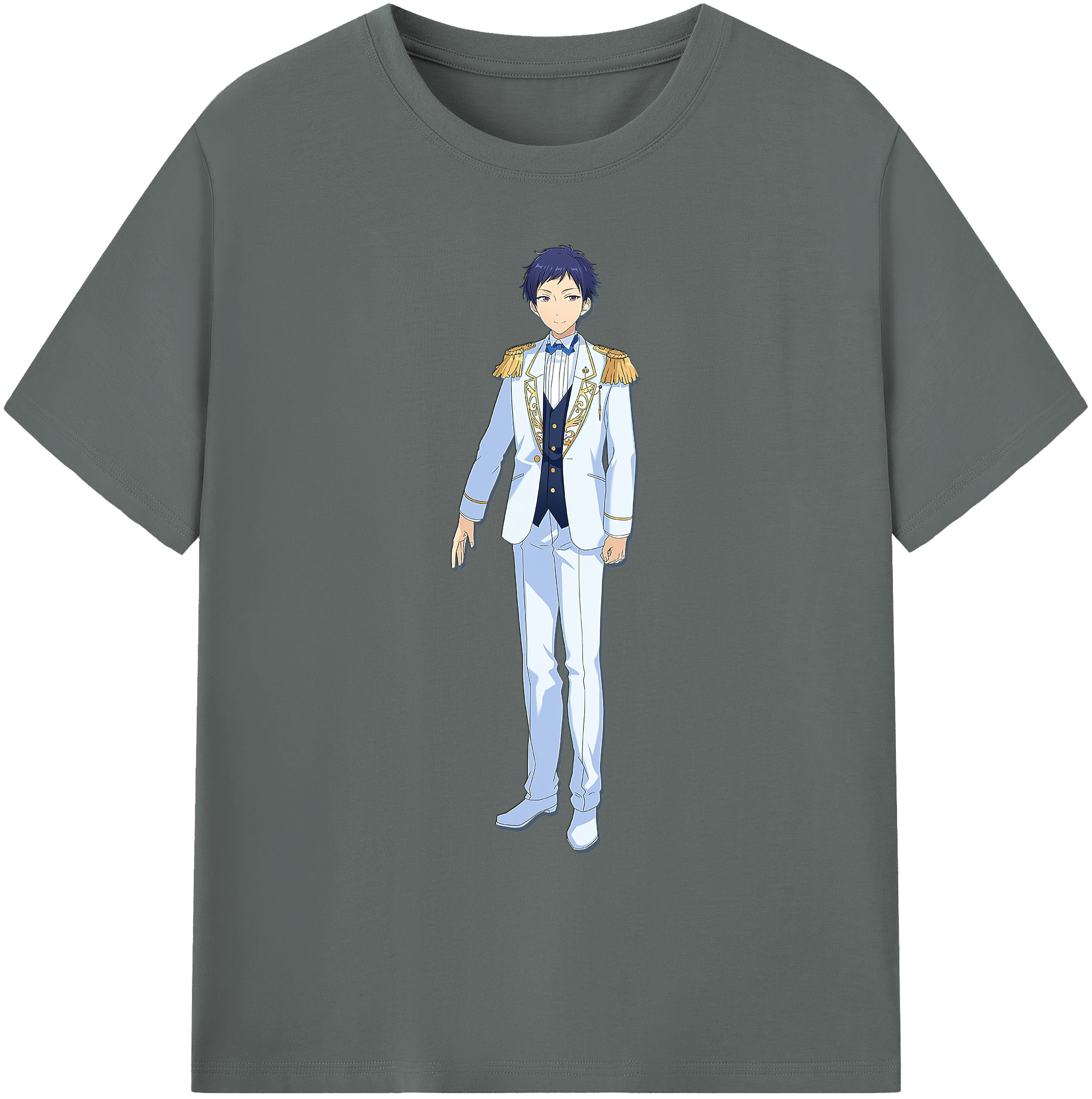 （画像用） あんさんぶるスターズ! Ensemble Stars 綿100％ メンズ半袖Tシャツ｜肌触りやわらか＆通気性
